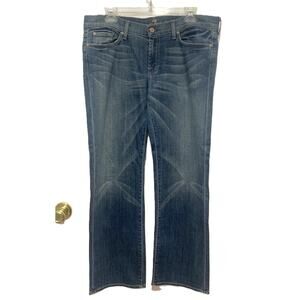7 For All Mankind Blue Jeans Straight Legs 31 x 30 Made in USA7